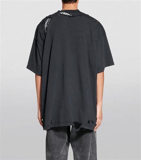 balenciaga distressed shirt.